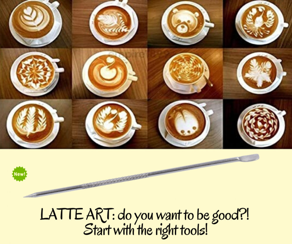 Premium AI Image  Barista makes latte art using latte pen in a beautiful  cup on a picturesque saucer