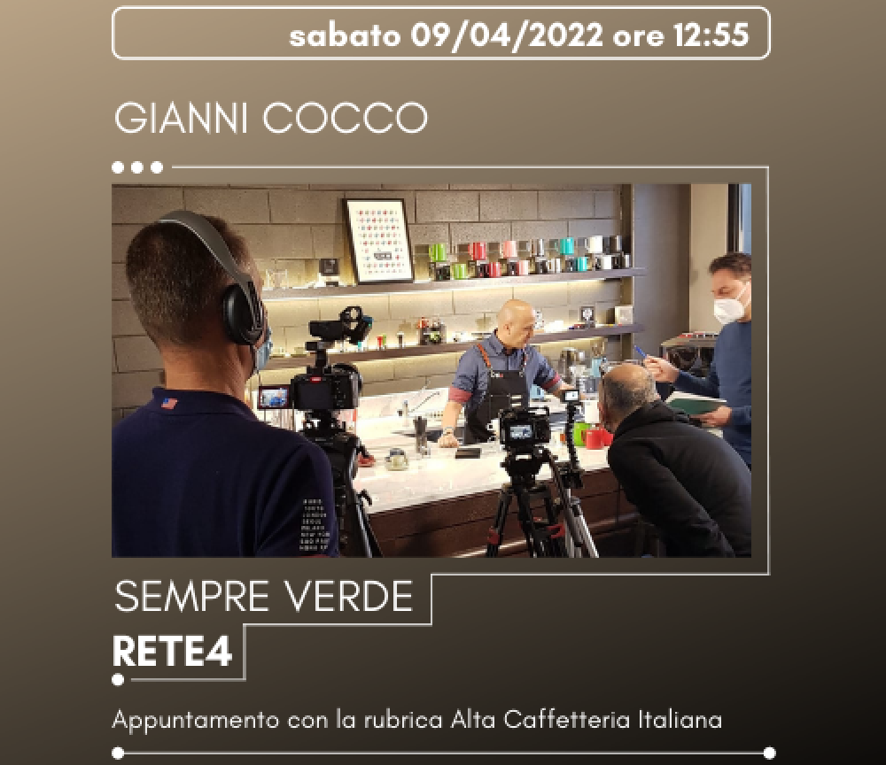 Gianni Cocco brings EDO Barista to Rete4