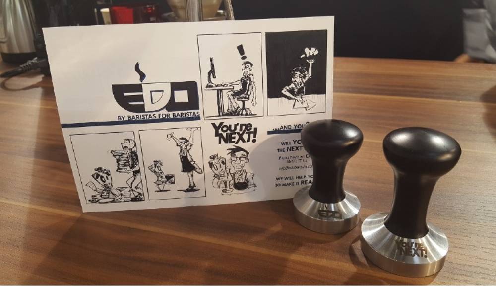 YOU’RE NEXT! presented at TriestEspresso the innovative tamper YOU & ME designed by Andrea Villa