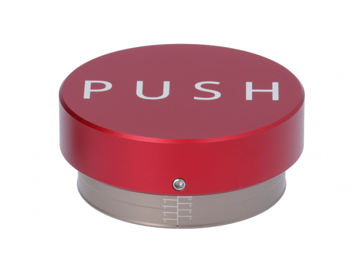 RED PUSH TAMPER WITH BASE Ø 58.5MM