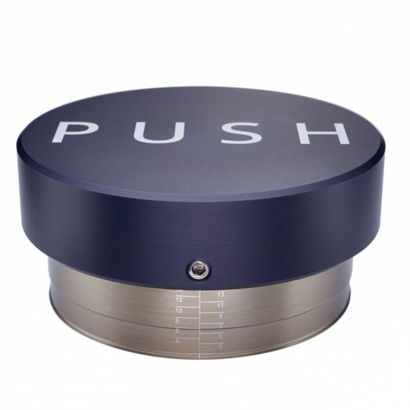 BLACK PUSH TAMPER WITH BASE Ø 58.5MM