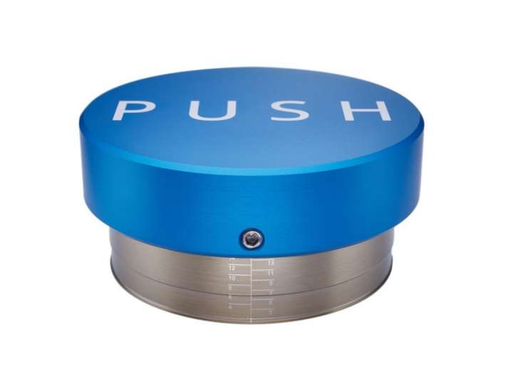 BLUE PUSH TAMPER WITH BASE Ø 58.5MM