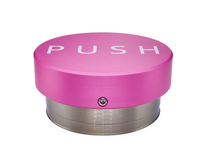 PINK PUSH TAMPER WITH BASE Ø 58.5MM