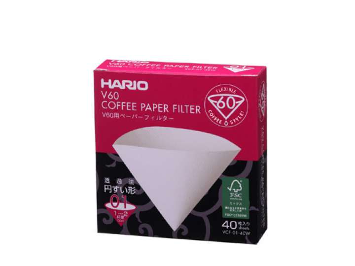 PAPER FILTER WHITE x DRIPPER 01 (40pcs)