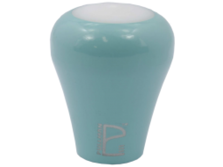 Tamper  Handle with Powder Coated Tiffany Blue finish and black top