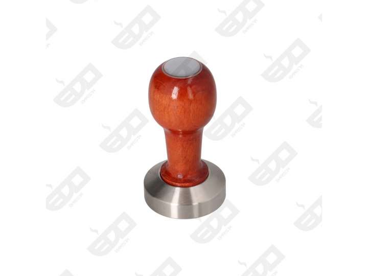 WOOD/S.STEEL TAMPER - 57,5mm FLAT BASE