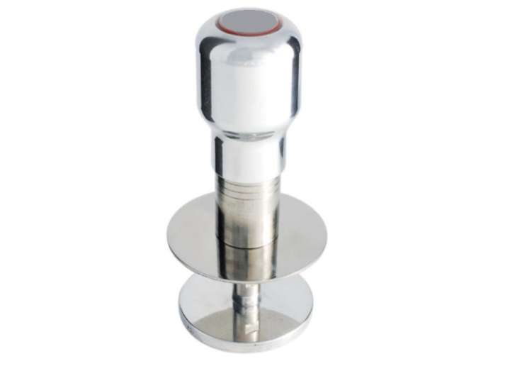 ADJUSTABLE DYNAMOMETRIC TAMPER IN STAINLESS STEEL WITH 58MM ALLUMINIUM DISC