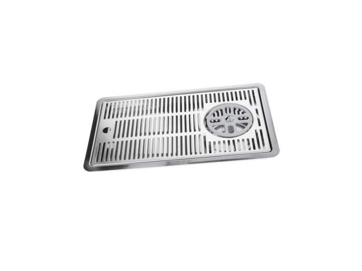VASSOIO INOX PER PULIZIA LATTIERE DA INCASSO 400x220x34 mm