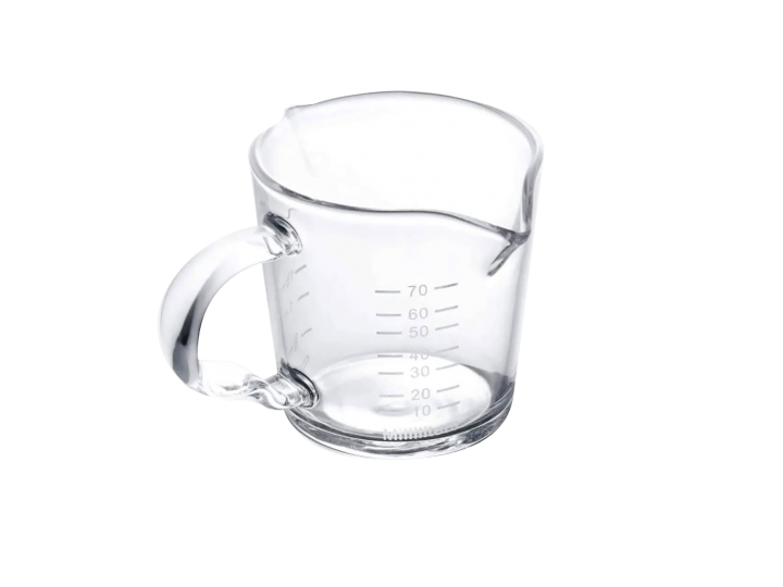 SHOT GLASS DOUBLE SPOUTS WITH HANDLE - 70ML