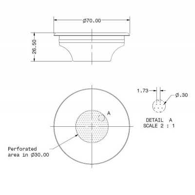 FILTER BASKET B70 2 T H26,5 M