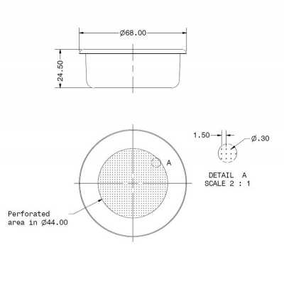 FILTER BASKET B68 2 T H24,5 M